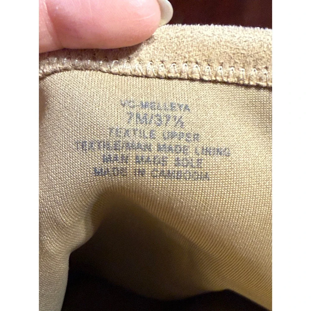Vince Camuto Melleya Tan Faux Suede Over The Knee Lug Sole Boots VC-MELLEYA 7M
